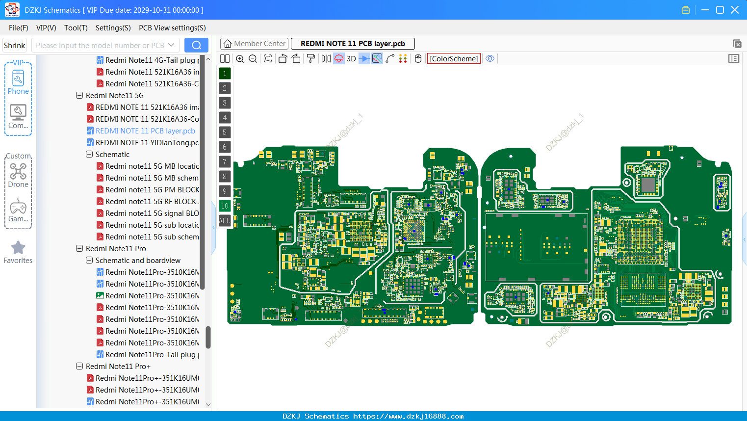 REDMI NOTE 11 PCB Layer